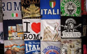 Custom prints on t-shirts, backpacks and many other accessories