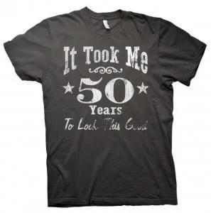 Personalized t-shirts for 50th birthdays