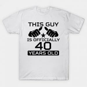 Gepersonaliseerde T-shirts voor 40e verjaardagen